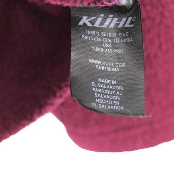 Kuhl Avalon Fleece Pullover Sweater Women’s Size XL Purple/Wine - Picture 3 of 5